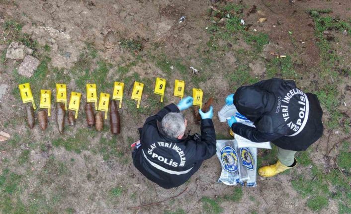 Çocukların oynadığı cisimler mühimmat çıktı: 11 adet top mermisi muhafaza altına alındı