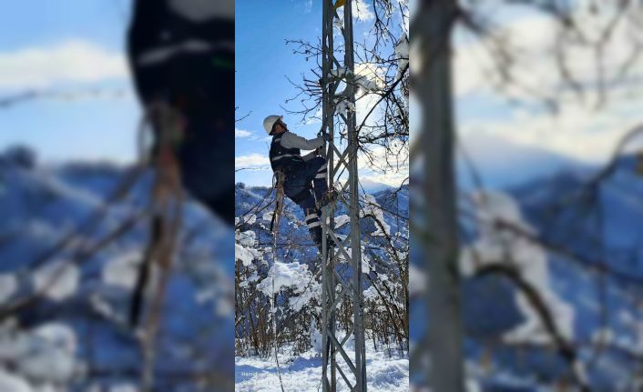 Çoruh EDAŞ, Giresun’da kesintisiz enerji için yoğun kar yağışında sahada