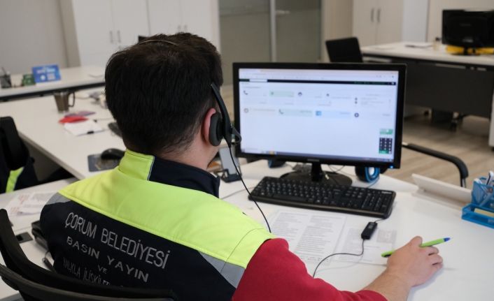 Çorum Belediyesi 1 yılda 164 bin çağrı cevap verdi