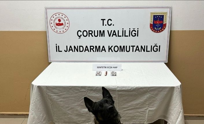 Çorum’da uyuşturucu hapla yakalanan 3 kişi gözaltına alındı
