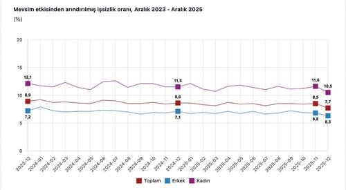 Cumhurbaşkanı Yardımcısı Yılmaz: "İşsizlik 1,9 puan, kadınlarda ise 1 puan iyileşerek sırasıyla yüzde 14,1 ve yüzde 10,5 olmuştur"