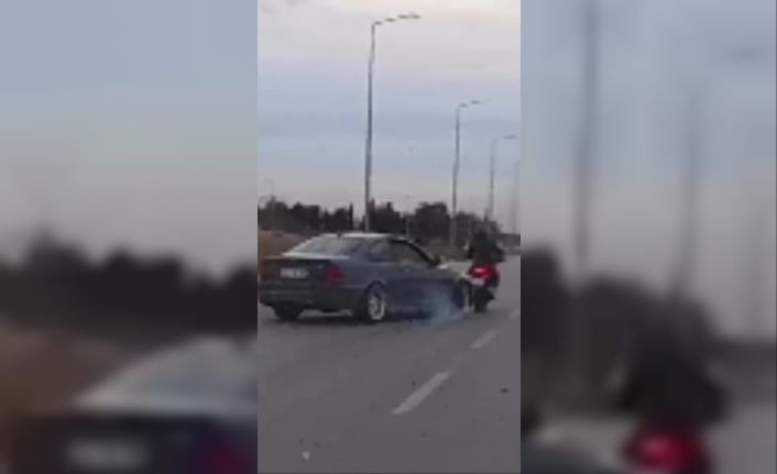 Drift yapan lüks otomobil sürücüsüne 58 bin 217 lira ceza kesildi