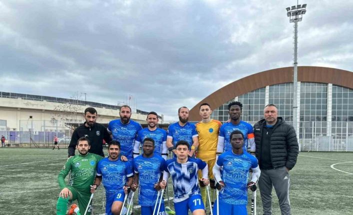 Gebze Belediyesi Ampute Futbol Takımı, TSK Rehabilitasyon Merkezi’ni 3-0 yendi