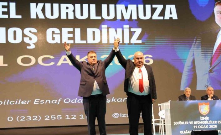 İzmir Şoförler ve Otomobilciler Esnaf Odası’nda Erkan Özkan güven tazeledi