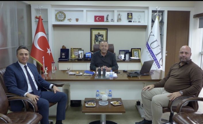 Kuşadası İlçe Emniyet Müdürü Demirelli, KUTO Başkanı Akdoğan ile görüştü