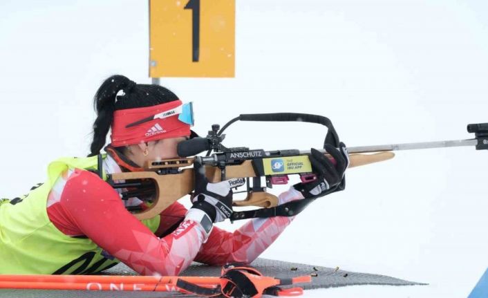Niğdeli sporcu, milli kayakçı Ebru Tuncer Erzurum’daki yarışı zirvede tamamladı