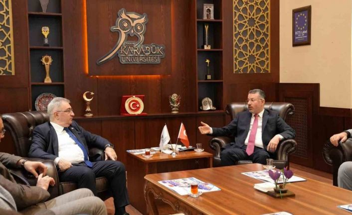 Rektör Kırışık KARDEMİR Genel Müdürü Peker ile bir araya geldi