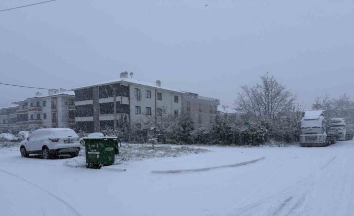 Sakarya yeni yıla karla uyandı: Şehir merkezinde lapa lapa yağıyor