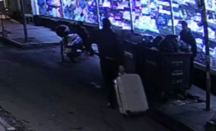 Şişli’deki dehşete ilişkin görüntüler ortaya çıktı: Cesedi valizde böyle taşımışlar