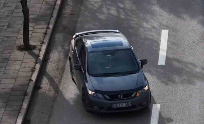 Trafik denetiminden kaçmak isteyen sürücü dronla tespit edildi: Para cezası uygulandı