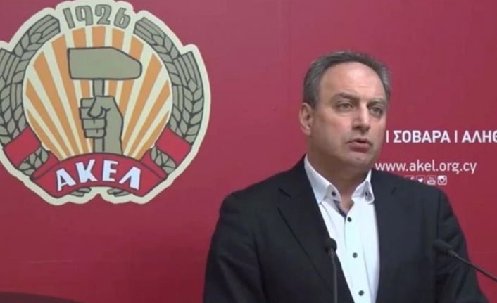 AKEL Genel Sekreteri Stefanu: "İsrail, Güney Kıbrıs’ı kendi projelerinde araç olarak kullanıyor"