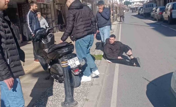 Antalya’da 100 metre arayla motosikletlileri yola savuran iki kaza: 1 yaralı