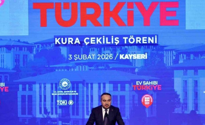 Bakan Yardımcısı Demiralp: "Ev Sahibi Türkiye sloganıyla Kayseri’de 7 bin 562 konutumuzun kura çekimini gerçekleştiriyoruz"