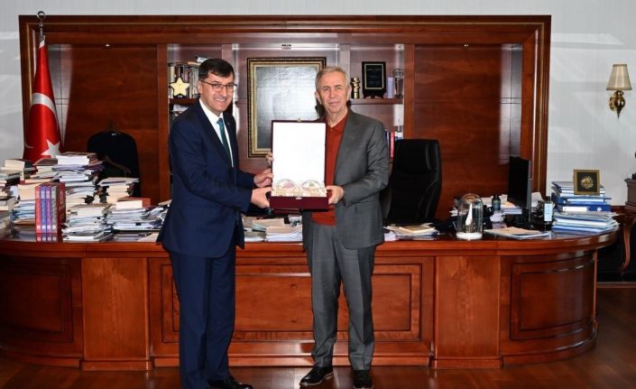 Başkan Kahveci, Mansur Yavaş ile ortak yatırım alanlarını ele aldı