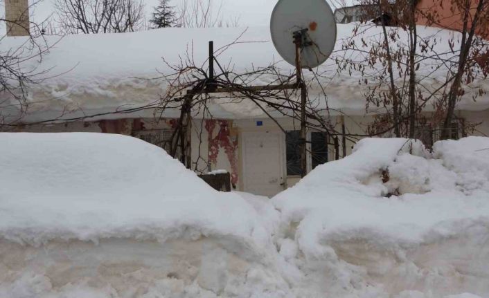 Bitlis’te kar yığınları kardan kaleye dönüştü