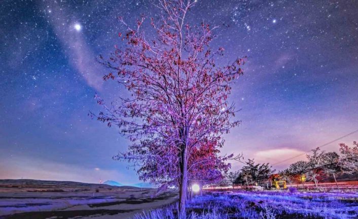 Bitlis’te kış geceleri yıldızlarla buluştu