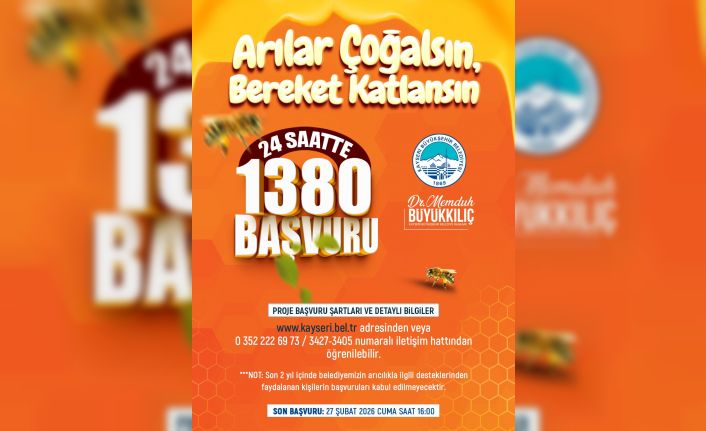 Büyükşehir’in Arılar Çoğalsın Bereket Katlansın Projesi’ne yoğun ilgi: 24 saatte bin 380 başvuru