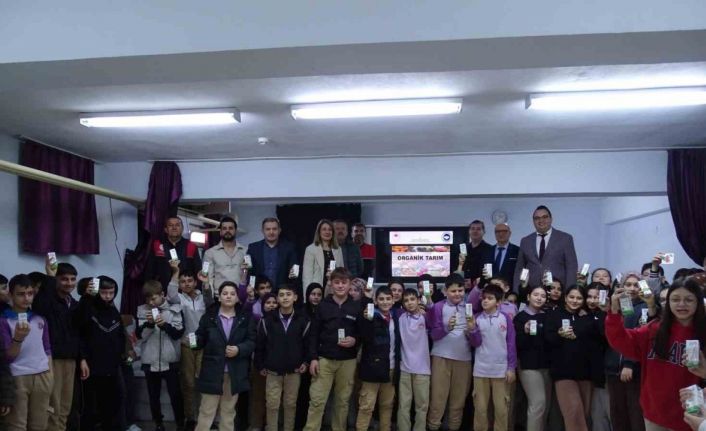 Havran İmam Hatip Ortaokulu’nda organik tarım ve iyi tarım uygulamaları eğitimi verildi