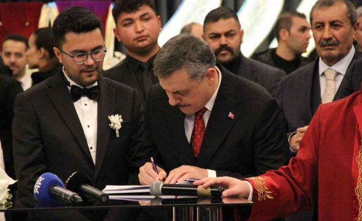 İçişleri Bakanı Mustafa Çiftçi, Çorum’da nikah şahidi oldu