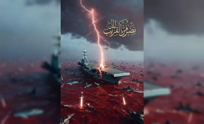 İran Devrim Muhafızları Ordusu’ndan ABD uçak gemisini hedef alan paylaşım