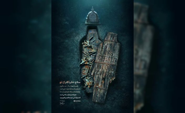 İran Dini Lideri Hamaney’den ABD uçak gemisinin tabut şeklinde resmedildiği paylaşım