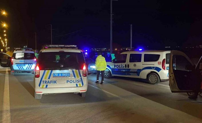 Karaman’da polisten kaçan alkollü sürücü kovalamaca sonucu yakalandı