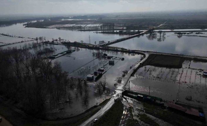 Meriç Nehri taştı, tarım arazileri ve yerleşim alanları sular altında kaldı