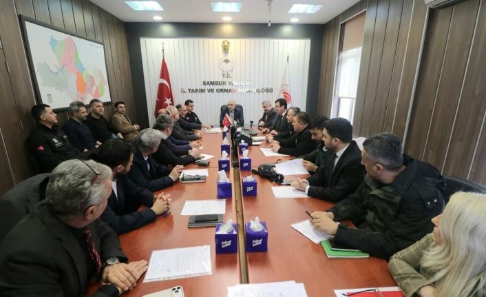 Samsun’da afet sonrası gıda güvenliği, hayvan sağlığı ve su temini masaya yatırıldı