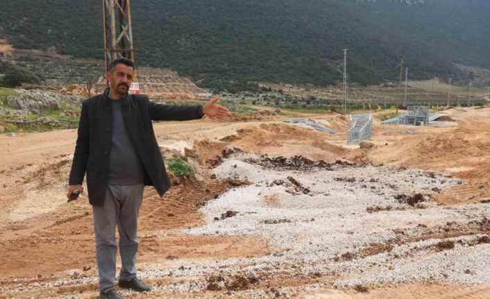 Akaryakıt karıştığı iddia edilen yağmur suyu birikintisinden su içen 43 küçükbaş hayvan telef oldu