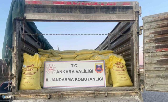 Ankara’da 5 milyon lira değere yakın 30 ton sahte gübre ele geçirildi