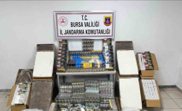 Bursa’da dev operasyon: 65 bin kaçak sigara ve 50 bin makaron ele geçirildi
