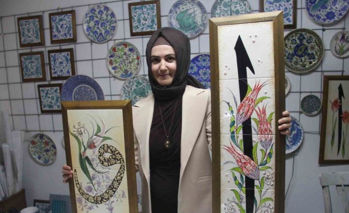 Çini sanatçısı Özlem Aşar: "Vav ile Elif’in aşkını eserlerime yansıtıyorum"