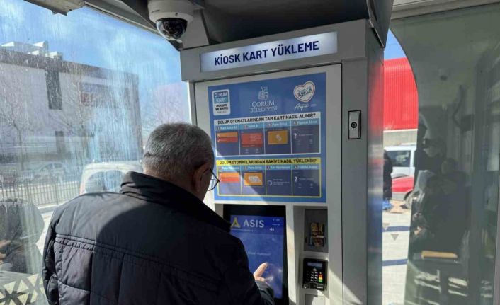 Çorum’da toplu ulaşım kartlarına bakiye yükleme noktası artıyor