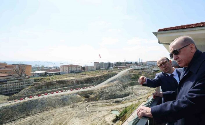 Cumhurbaşkanı Erdoğan, Cerrahpaşa Tıp Fakültesi Hastanesi inşaatında inceleme yaptı