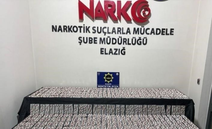 Elazığ’da bir şahsın çantasında yapılan aramada, 6 bin adet sentetik hap ele geçirildi