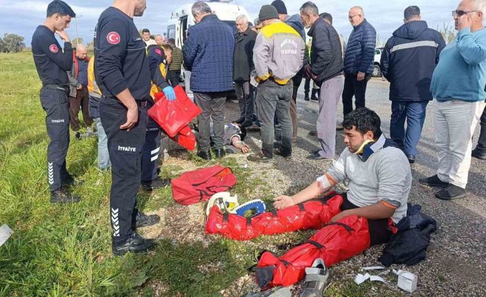 Gelen telefonla şantiyeye geri dönmek için ani manevra yaptı, muhtemel faciadan dönüldü