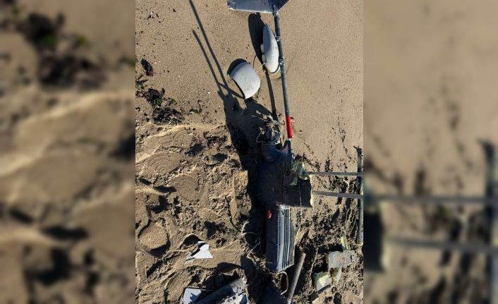 Halk plajında İHA alarmı: Patlayıcı taşıyabileceği şüphesiyle 400 metrelik alan boşaltıldı