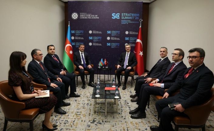 İletişim Başkanı Duran, Azerbaycan Medya Kalkınma Ajansı Başkanı İsmayilov ile görüştü