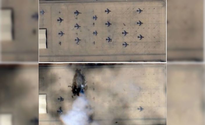 İran’ın Prens Sultan Üssü saldırısında vurulan E-3 Sentry’nin görüntüleri yayımlandı