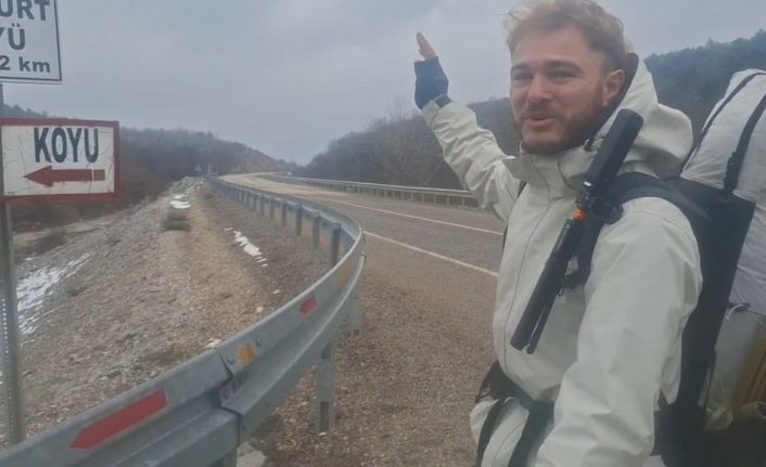 Japonya’ya ulaşmak için Almanya’dan yola çıkan gezgin 6 aydır yürüyor