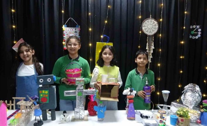 Kilis’te "Atıktan Sanata" sergisi: Öğrenciler atıkları sanata dönüştürdü