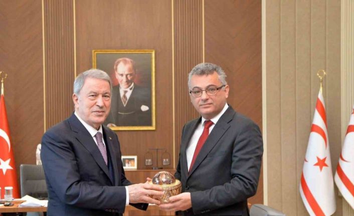 KKTC Cumhurbaşkanı Erhürman, TBMM Milli Savunma Komisyonu Başkanı Akar’ı kabul etti