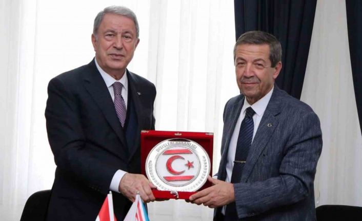 KKTC Dışişleri Bakanı Ertuğruloğlu, TBMM Milli Savunma Komisyonu Başkanı Akar ile görüştü