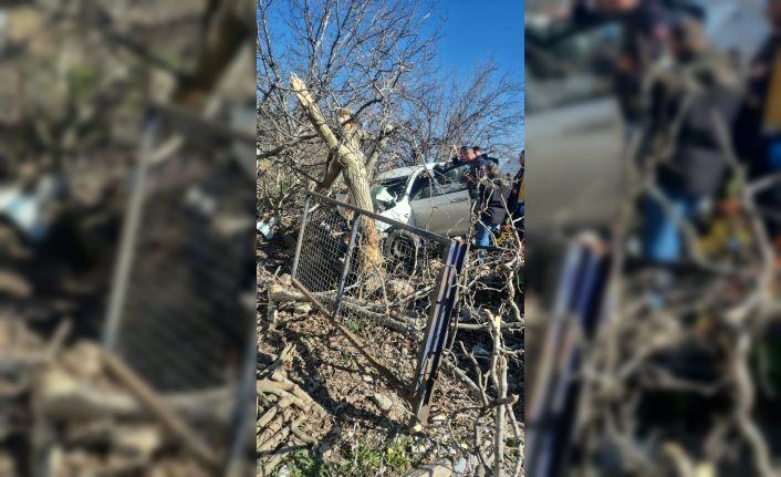 Kontrolden çıkan otomobil ağaçlara ok gibi saplandı: 2 ölü, 1 ağır yaralı