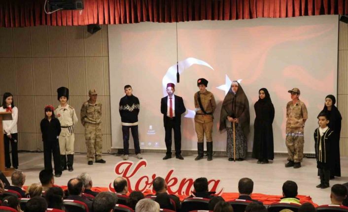 Oltu Mehmet Akif Ersoy Ortaokulu’nda, İstiklal Marşı’nın kabulü ve Mehmet Akif Ersoy’u anma programı