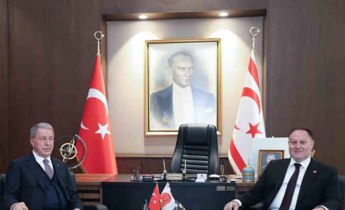 TBMM Milli Savunma Komisyonu Başkanı Akar, KKTC Cumhuriyet Meclis Başkanı Öztürkler ile görüştü
