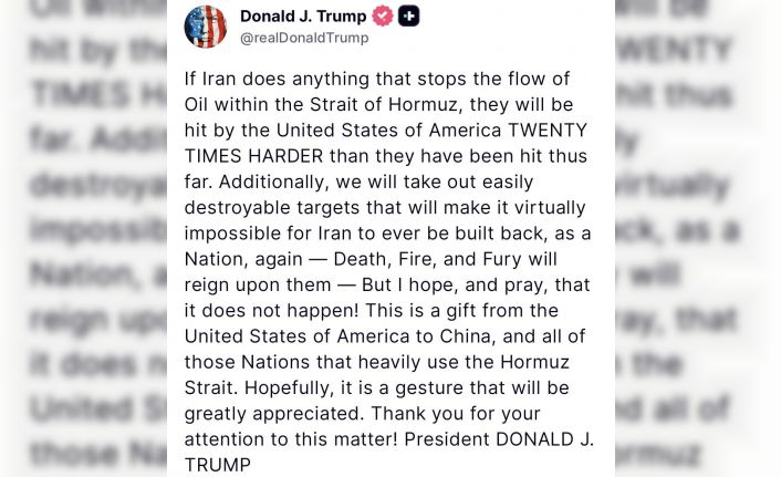 Trump’tan İran’a Hürmüz Boğazı uyarısı: "Yirmi kat daha sert şekilde vururuz"