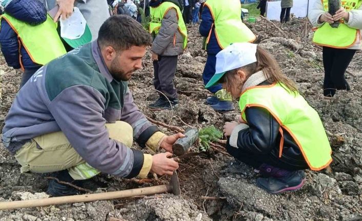 Yanan sahada geleceğe nefes: Aliağa’da yeni orman için ilk fidanlar dikildi