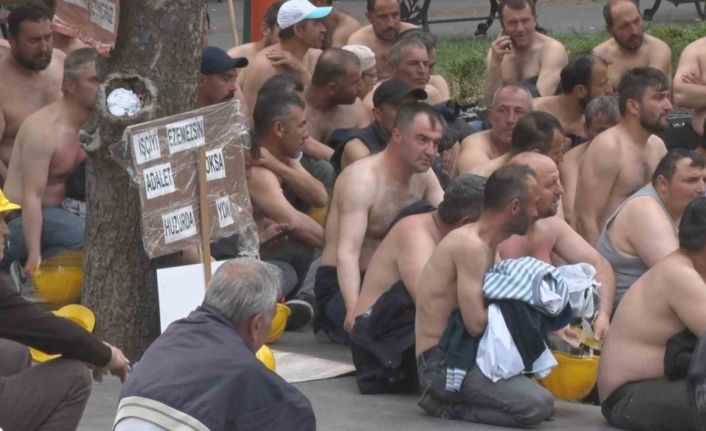 5 aydır maaş alamayan maden işçilerinin açlık grevi 8’inci gününde devam ediyor