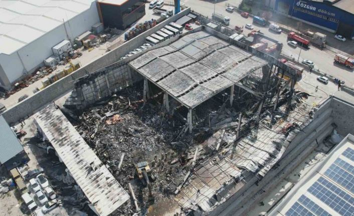 Ankara’daki fabrika yangınının neden olduğu hasar gün aydınlanınca ortaya çıktı